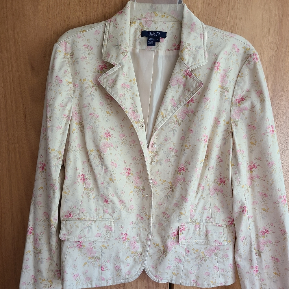 Chaps stretch cotton blazer